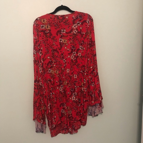 Xhilaration Red Floral Dress - Picture 4 of 6